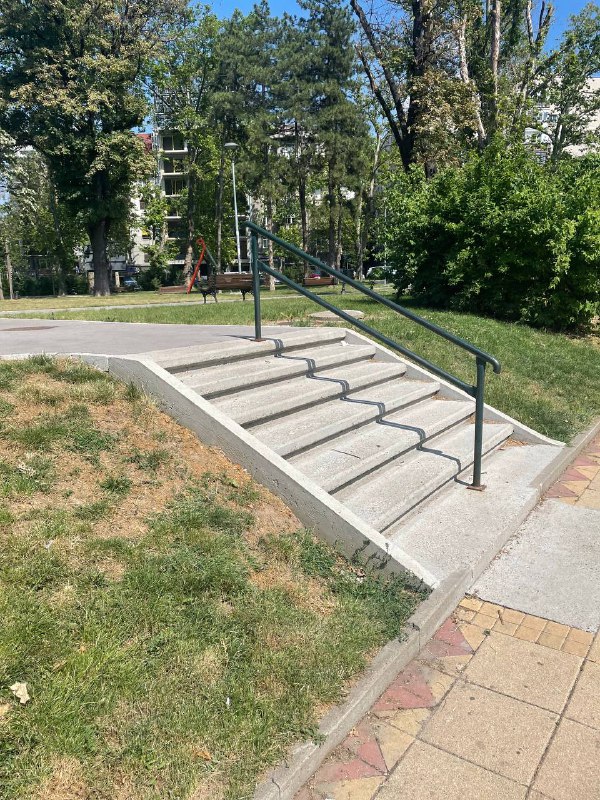 Milutin Milanković Park Rail skate spot